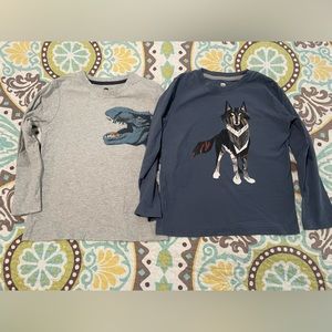 Lot of 2 Tea Collection boys shirts size 7